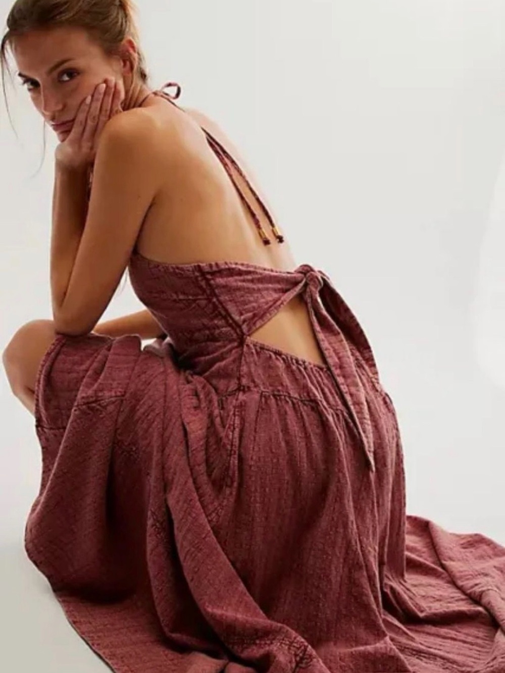 Free People Mind Over Matter
Midi Dress Women Casual Halter
Maxi Large MSRP $198